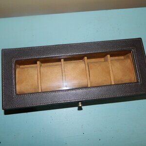Pottery Barn Grant Leather Watch Box
